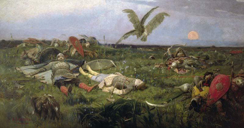 Viktor Vasnetsov The field of Igor Svyatoslavich battle with the Polovtsy, Germany oil painting art